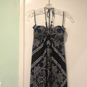 Halter top maxi dress